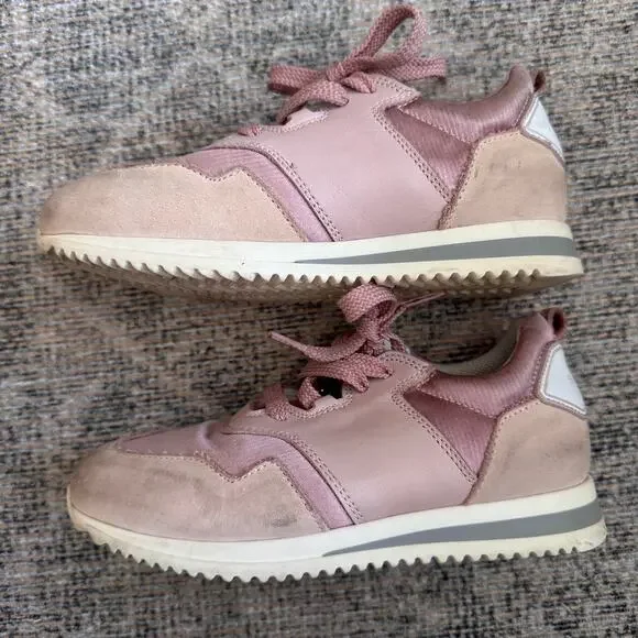 Buscemi Ventura Rosa Pink Toddler Girl Lace Up Sneakers Size EU 26 US 9.5 - Picture 2 of 9